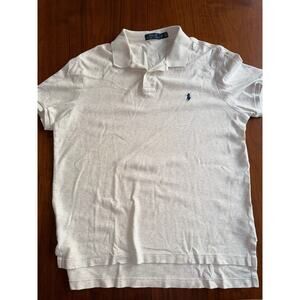 Polo by Ralph Lauren Men's Soft Cotton SS Polo in Heathered Cream - Size XL